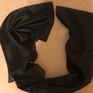 Black chiffon shawl